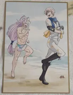 特『刀剣乱舞-花丸-』～月ノ巻～　雪月華 入場者特典 色紙風かあど 2週目