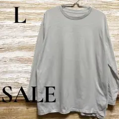 「即日発送」L ホワイト 長袖 無印Tシャツカットソー