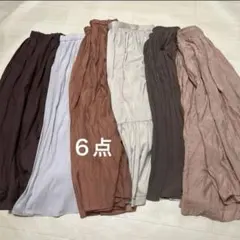 6点　Lサイズ　まとめ売り　レディース　ワンピース　スカート　長袖　プリーツ