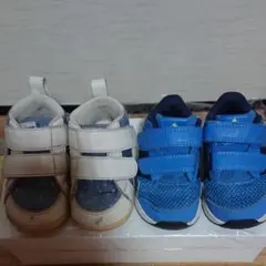 asics アシックススニーカー＆adidas アディダススニーカー ２足セット