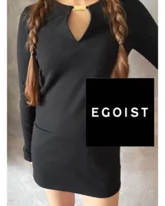 激かわ★EGOIST ブラック ミニワンピース 長袖
