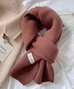 【新品タグ付き】ベーシックカラバリシンプルマフラー　ブラウン　Ulysses