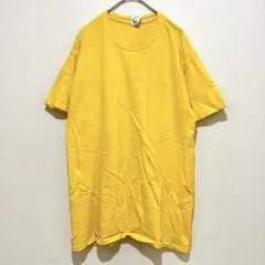 ギルダン 半袖Ｔシャツ クルーネック 半袖 無地 M 黄 綿 カジュアル