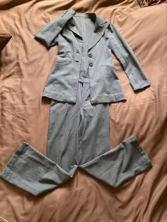 グレー パンツスーツ 上下セット