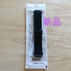 新品★スマートウォッチ 20mm 黒バンド