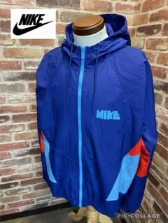☆ナイキ☆ ナイロンジャケット ☆  ネイビー  レッド  ライトブルー☆
