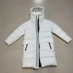 ユニクロ+Jホワイトのロングダウンジャケット