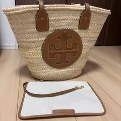 極美品　TORY BURCH エラストローバケットバッグ