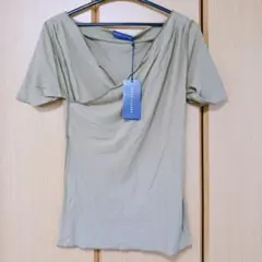 新品未使用　RALPH LAUREN　ラルフローレン　ドレープカットソー　カーキのサムネイル
