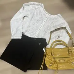 レトロガール♡前後2wayメッシュカーディガンのサムネイル