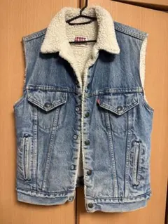 LEVI'S デニムベスト ボア裏地付き