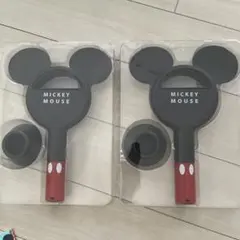 ミッキーマウス　ハンディ扇風機　2個