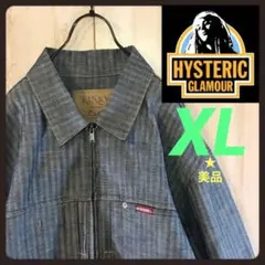 ヒステリックグラマー ブルゾン Gジャン ジャケット 刺繍ロゴ入り 生地固めのサムネイル