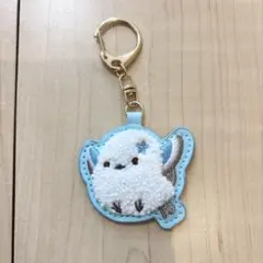 シマエナガ ふわふわキーホルダー