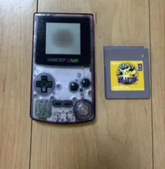 桐*し様 ゲームボーイカラー クリアパープル + ポケモン　電池交換済み