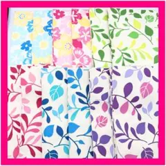 未使用品　生地　12枚　ハンドメイド　花柄　ボタニカル