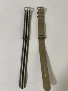 腕時計用 NATOタイプナイロンベルト 2本セット