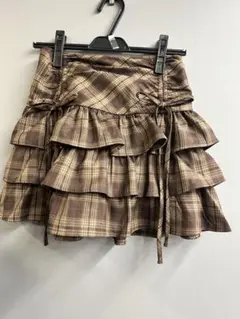OLIVE des OLIVE ドロストティアードミニスカート新品タグ付き