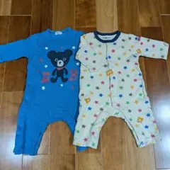 ダブルB ホットビスケッツ ロンパース 2枚セット