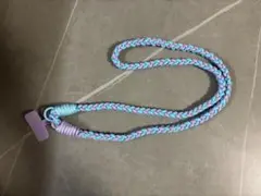 新品　お得！スマホストラップ　ショルダー　パラコード　パープル　ライトブルー