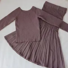 SNIDEL スナイデル セットアップ リブ ニット スカート