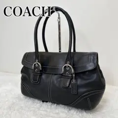 ✨希少✨COACH ソーホー ショルダーバック トート 黒 レザー y2k