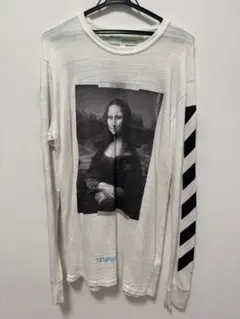 OFF-WHITE オフホワイト 18SS モナリザ ロンT M ホワイト