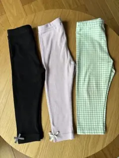 petit main ベビーレギンス•スパッツパンツ3点セット 90