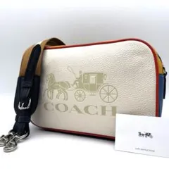 【極美品】コーチ ショルダーバッグ カメラバッグ ダブルファスナー 3041