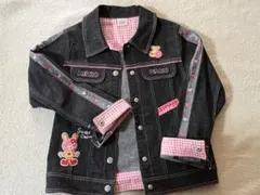 平成レトロ　✨希少メゾピアノ　ミミポポちゃんデニムジージャン　130 美品