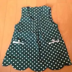 ドット柄 ワンピース90センチ美品