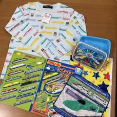 新品☆ Heart プラレール 長袖Tシャツ タオルお弁当＋マグネットセットのサムネイル