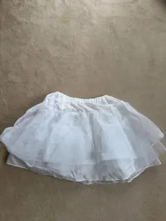 ホワイト チュール パニエ