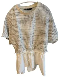 ZARA ツイード シャツ Sサイズ