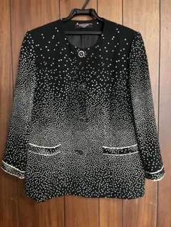 LEONARD PARIS ドット柄 ノーカラージャケットのサムネイル