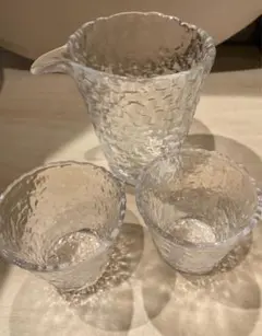 セール中　冷酒セットガラス製 ピッチャーとおちょこセット　箱無し