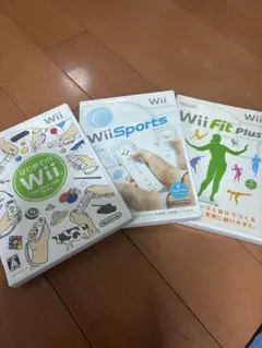 Wii ソフト3セット(Wii Sports、Wii Fit Plus）