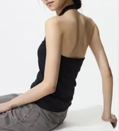 新品✨エアリズム ホルターネックブラトップ❣️y2k／平成ギャル／グランジ／お姉系