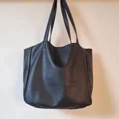 LegatoLargo　合成皮革ショルダーバッグ　黒　仕切り多数