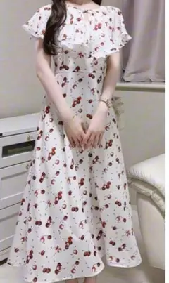 しまむら nako チェリー さくらんぼ ワンピース 即完売品 スナ系 ワンピ