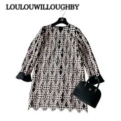 LOULOU WILLOUGHBY ブラウス サテンドットレース 黒 24SS - メルカリ