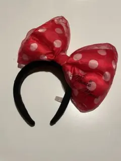 ディズニー カチューシャ ビッグリボン 赤 ミニー