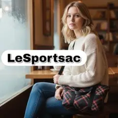 美品 レスポートサック 2way ショルダーバッグ チェック柄 多収納