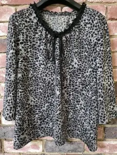 レリアン　 七分袖 チュニック　ブラウス　トップス