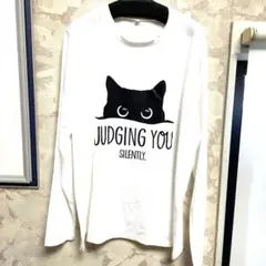 男女兼用 LL ★黒猫 Ｔシャツ★ 長袖