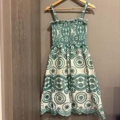 ペイズリー柄キャミワンピース