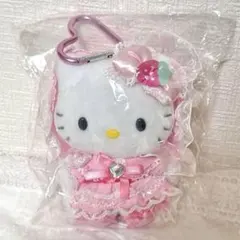 ハローキティ ラブリーフリルマスコット　ロリータ　ピンク　ぬいぐるみ　マスコット