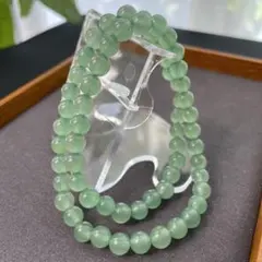 【天然石/高品質】 アベンチュリン6mm 一連 61粒