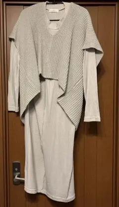 ニット ワンピースセットアップ