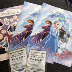 アナと雪の女王　冊子キーホルダー　ステッカー2セット